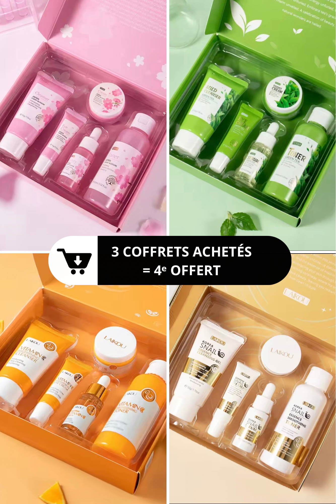 Coffret Routine Japon Luminaglow – Éclat & Hydratation Intense